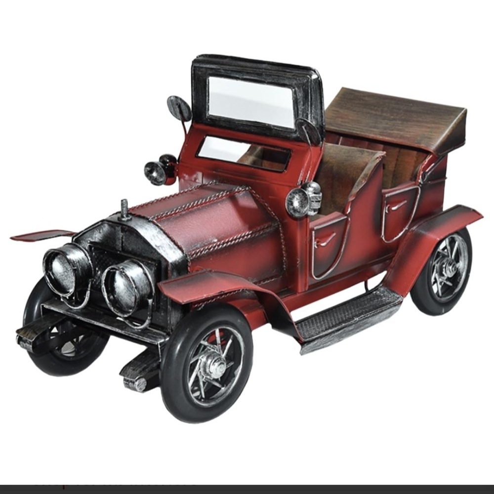 Vintage Red Metal Model Car